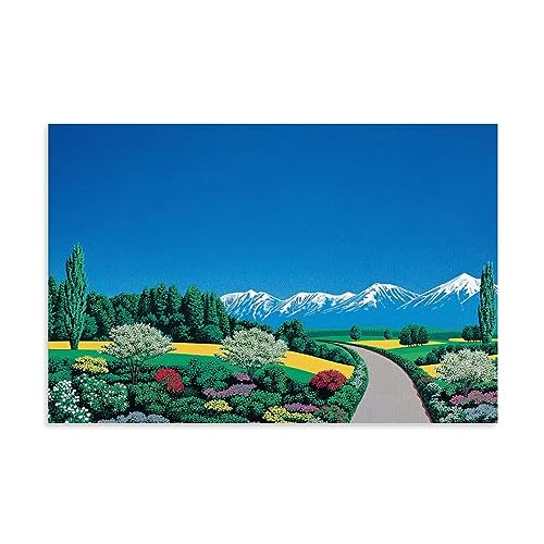 UMCHU Hiroshi Nagai Mountain Poster Dekorative Malerei Leinwand Wandkunst Wohnzimmer Poster Schlafzimmer Malerei,Wandkunst Bilddruck Moderne Familienzimmer Dekor 08x12inch(20x30cm) von UMCHU