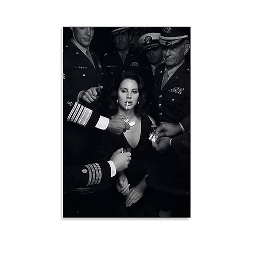 UMCHU Lana Del Rey Poster Dekorative Malerei Leinwand Wandkunst Wohnzimmer Poster Schlafzimmer Malerei,Wandkunst Bilddruck Moderne Familienzimmer Dekor 08x12inch(20x30cm) von UMCHU