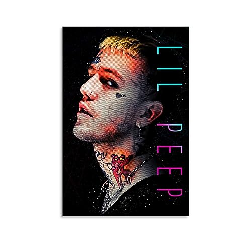 UMCHU Lil Peep Color Art Poster Dekorative Malerei Leinwand Wandkunst Wohnzimmer Poster Schlafzimmer Malerei,Wandkunst Bilddruck Moderne Familienzimmer Dekor 08x12inch(20x30cm) von UMCHU