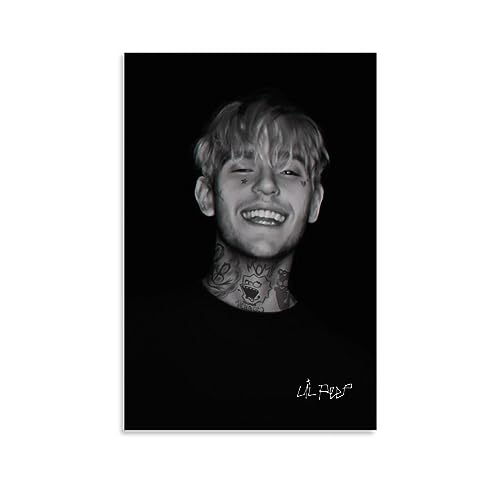 UMCHU Lil Peep Poster Dekorative Malerei Leinwand Wandkunst Wohnzimmer Poster Schlafzimmer Malerei,Wandkunst Bilddruck Moderne Familienzimmer Dekor 08x12inch(20x30cm) von UMCHU