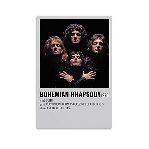 UMCHU Queen Bohemian Rhapsody Poster Dekorative Malerei Leinwand Wandkunst Wohnzimmer Poster Schlafzimmer Malerei,Wandkunst Bilddruck Moderne Familienzimmer Dekor 12x18inch(30x45cm) von UMCHU