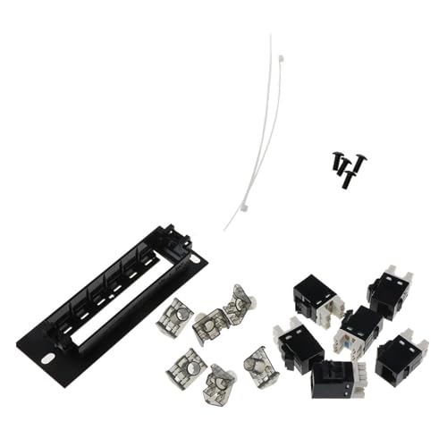 CAT6 Panel Elektronische Kabel Wandhalterung Rack Halterung LAN RJ45 Anschluss Verkabelung 6-adrig Cat6 Wandhalterung Panel von UNFAIRZQ