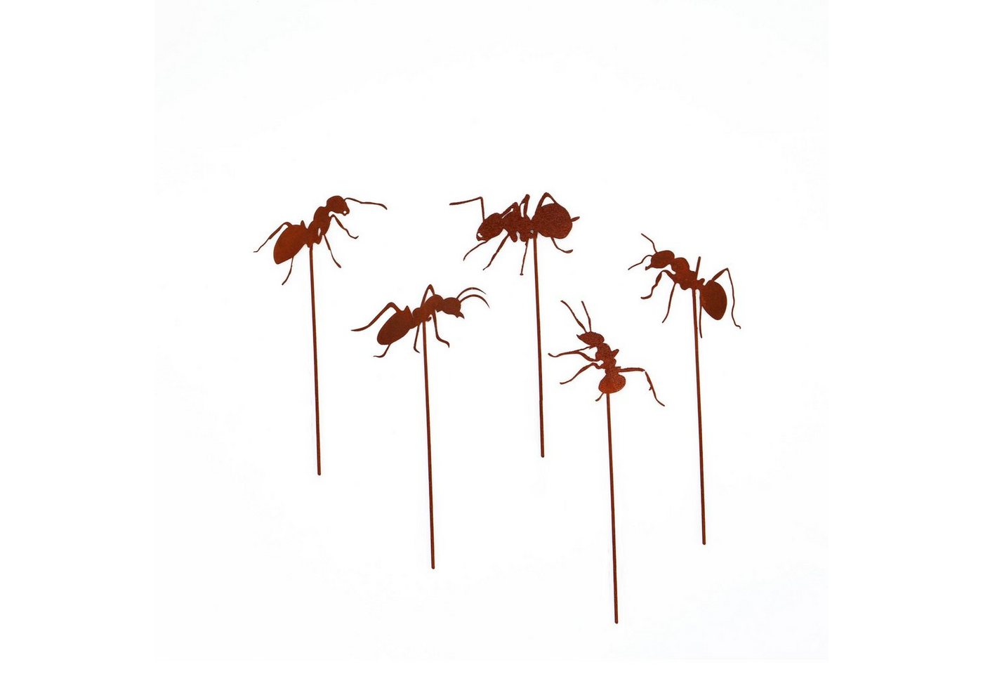 UNUS GARDEN Gartenstecker Stecker Rost mit 5 Ameisen von UNUS GARDEN