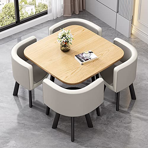 UULBDCD Tisch-und Stuhl-Set,esstisch-Set,konferenztisch,quadratische/runde Esstisch- Und Stuhlkombination,platzsparender 4-sitzer-café-Tisch,küchen Esstisch-Set,für Zuhause Küche Bibliothek Büro UULBDCD Tisch-und Stuhl-Set,esstisch-Set,konferenztisch,quadratische/runde Esstisch- Und Stuhlkombination,platzsparender 4-sitzer-café-Tisch,küchen Esstisch-Set,für Zuhause Küche Bibliothek Büro von UULBDCD