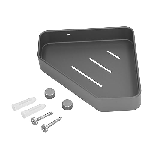 Uadme Eckregal aus Aluminium, Dusch-Eckregal für Badezimmer, Küche, Wohnzimmer, Balkon von Uadme