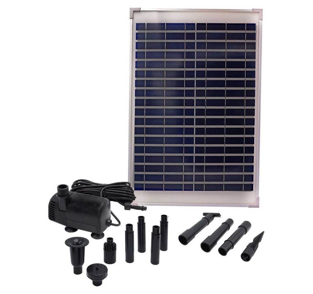 Ubbink Wasserfall Gartenbrunnen-Pumpen-Set SolarMax 1000 mit Solarpanel von Ubbink