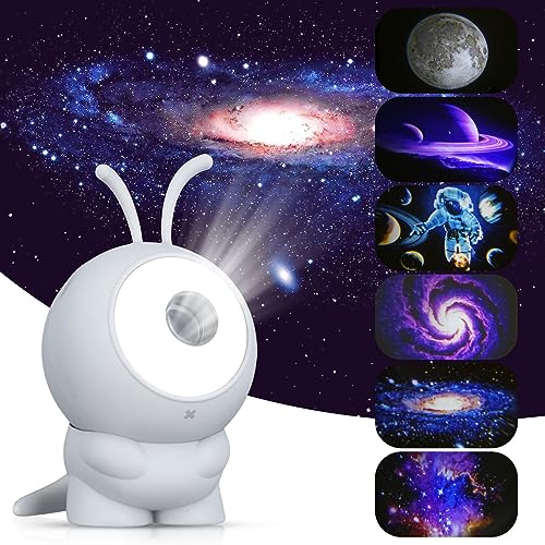 Uennm Planetarium Sternenhimmel Projektor, LED- Sternenprojektor 360 Grad Galaxy Projektor mit 6 Modi Nachtlicht für Kinder & Erwachsene Projektor Lampe als Geschenk von Uennm