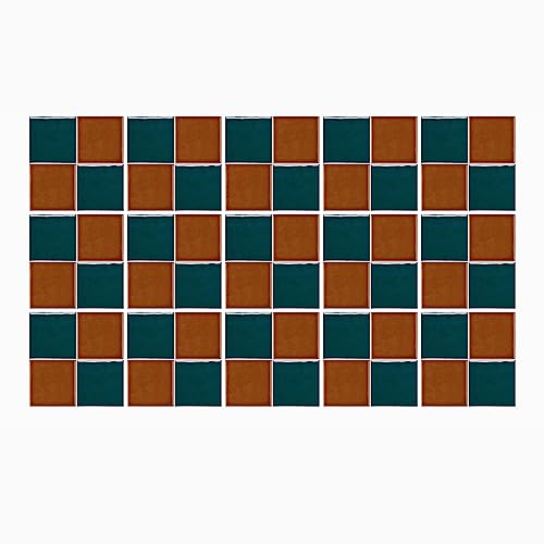 Ulticool Dekoration - Grün Braun Retro Vintage - 15x15 cm - 15 Stück Selbstklebende Klebefolie Fliesenaufkleber - Rückwand für die Wand Badezimmer Küchenwand Küche - Klebefliesen- Sticker Abwaschbar Ulticool Dekoration - Grün Braun Retro Vintage - 15x15 cm - 15 Stück Selbstklebende Klebefolie Fliesenaufkleber - Rückwand für die Wand Badezimmer Küchenwand Küche - Klebefliesen- Sticker Abwaschbar von Ulticool