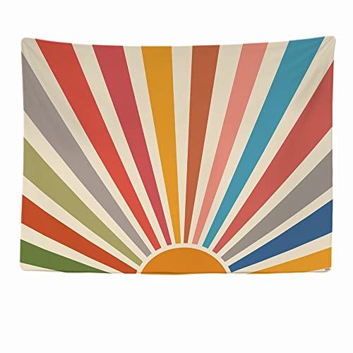 Ulticool - Sonne Retro Vintage Sonnenuntergang - Wandteppich - 200x150 cm - Großer Wandteppich - Poster Verzierung - Dekoration - Tapete - Leinwand - Malerei - Zubehör Raumteiler von Ulticool