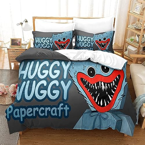 Umbrean Kinder Stitch Wuggy Bettbezug 135x200cm-1 Stück, Huggy Kissenbezug 80x80cm -2 Stück von Umbrean