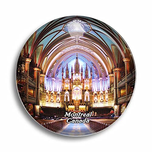 Kühlschrankmagnet Kanada Notre-Dame Basilika Montreal Glasmagnete für Kühlschrank Souvenirs Niedlicher Kristallmagnet Dekor für Whiteboard Büro Zuhause Geschenk von Umsufa