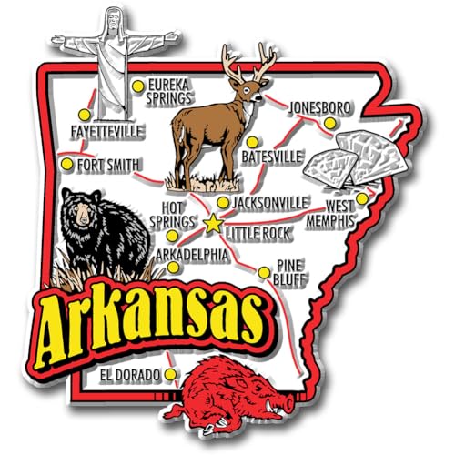 Arkansas State Jumbo Map Magnet by Classic Magnets von Classic Magnets