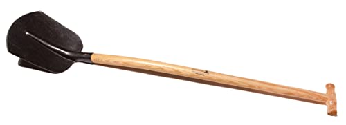 Emsländer Schaufel, ölgehärtet, farblos lackiert, mit lackiertem (100 cm) 1a Eschen-T-Stiel, Gr.2 von Krumpholz