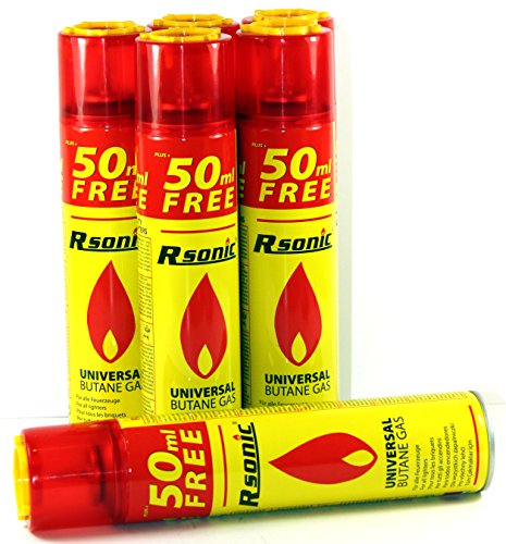 Feuerzeuggas 6x300ml Feuerzeugnachfüllgas Feuerzeug Gas Universal Butangas Nachfüllgas Feuerzeug 478 von Unbekannt