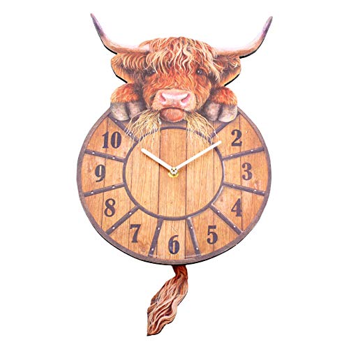 Nemesis Now Highland Tickin' Uhr, 25 cm, MDF, Rot von Nemesis Now