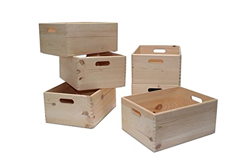 Holzkiste / Allzweckkiste / Stapelbox natur 40x30x19cm von Unbekannt