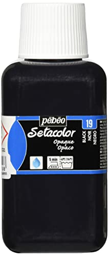 Malen Sie zeichnen zu Pebeo Tuch Setakara opake Farbe 250mlNO.19 schwarz See von Pebeo