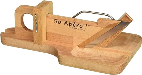 BRON COUCKE So Apéro – Wurstschneidebrett - Herstellung 100% in Frankreich, Holz, Holz, 27,94 x 15,6 x 10,2 cm von BRON COUCKE