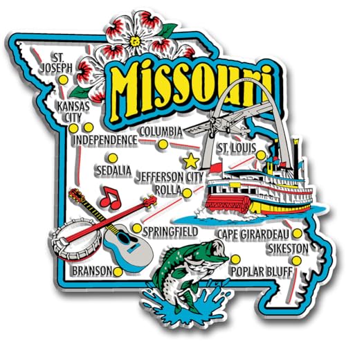 Missouri State Jumbo Map Magnet by Classic Magnets von Classic Magnets