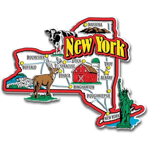 New York State Jumbo Map Magnet by Classic Magnets von Classic Magnets