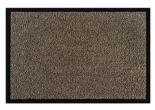 Sauberlaufmatte Shannon mit PVC-Rand Vinylrücken 60 x 90 cm beige von Unbekannt