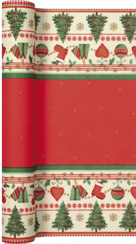 Tischläufer Rolle Traditional Christmas – Traditionelle Weihnachten / Airlaid / Tischband / Weihnachten 40cm x 4,90m von Unbekannt