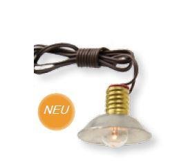 Unbekannt Krippenzubehör Strahler E10 mit Kabel und Stecker Länge 50cm von Unbekannt