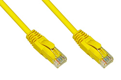 LINK Netzkabel Kategorie 6A Nicht geschirmt UTP AWG24 Farbe gelb halogenfrei 1 m von LINK