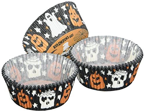 Unbekannt SCRAPCOOKING Pendeluhr 5087 Halloween 36 Stück Muffinförmchen Papier geeignet im Kontakt Lebensmittel Mehrfarbig 21 x 10,7 x 3 cm von ScrapCooking