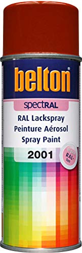 belton spectRAL Lackspray RAL 2001 rotorange, glänzend, 400 ml - Profi-Qualität von belton