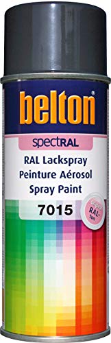 belton spectRAL Lackspray RAL 7015 schiefergrau, glänzend, 400 ml - Profi-Qualität von belton