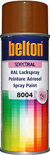 belton spectRAL Lackspray RAL 8004 kupferbraun, glänzend, 400 ml - Profi-Qualität von belton