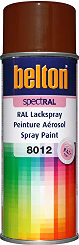 belton spectRAL Lackspray RAL 8012 rotbraun, glänzend, 400 ml - Profi-Qualität von belton