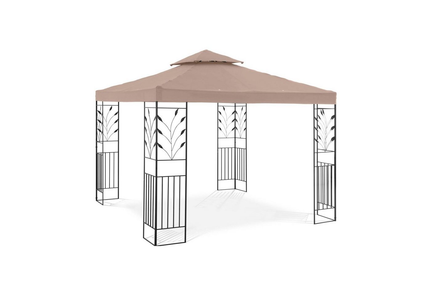 Uniprodo Pavillon Gartenpavillon Gartenzelt Pavillon Pergola Metall Sonnendach 3x3m von Uniprodo