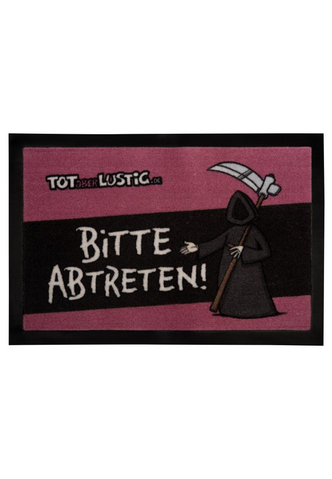 Fußmatte Tot aber lustig Fußmatte - Bitte abtreten! Türmatte 39 x 58 cm, United Labels® von United Labels®