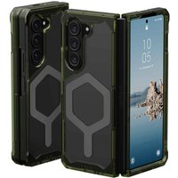 Urban Armor Gear Plyo Pro Case Backcover Samsung Galaxy Z Fold5 Olive-Grün, Space Grau MagSafe komp von Urban Armor Gear