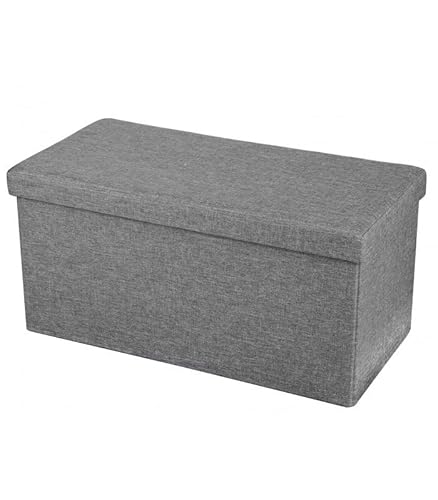 Urban living Kube Sitzbank, faltbar, 76 x 37,5 x 37,5 cm, Dunkelgrau von Urban Living