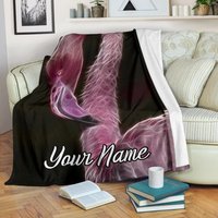 Flamingo Namensdecke, Decke, Fleece Erwachsene Kinderdecke von UrbanGiftStore