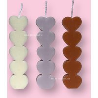 Mini Stacked Hearts Kerze von UrbanSoyCandleCo