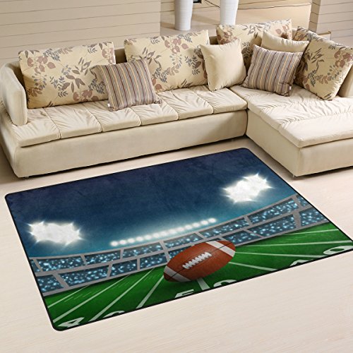 Use7 American Football Stadion Teppich Fußmatte für Heimdekoration Schlafzimmer Wohnzimmer 50 x 80 cm von Use7