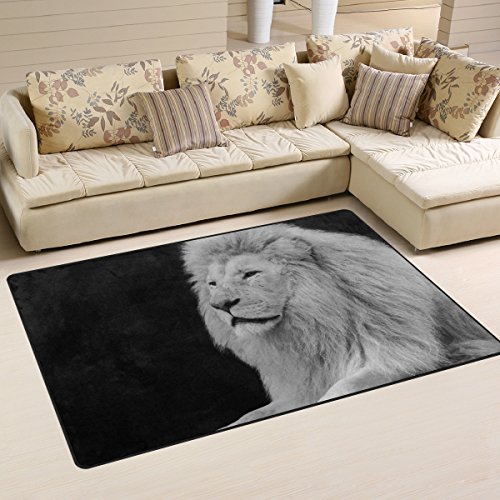 Use7 Lion King Teppich Dschungelbereich Teppiche rutschfeste Bodenmatte Fußmatten Wohnzimmer Schlafzimmer 100 x 150 cm von Use7