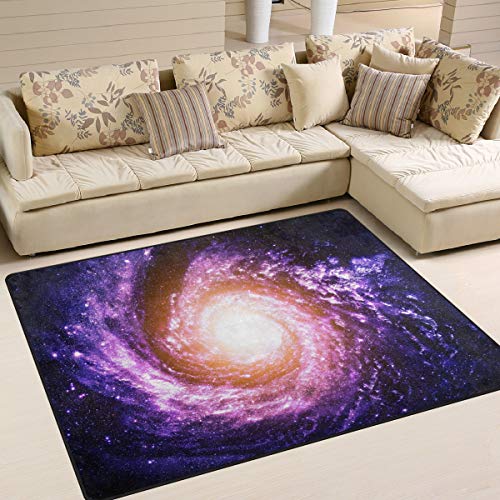 Use7 Universum Galaxy Weltraum, Sternenhimmel-Teppich, für Wohnzimmer, Schlafzimmer, 203 cm x 147,3 cm von Use7