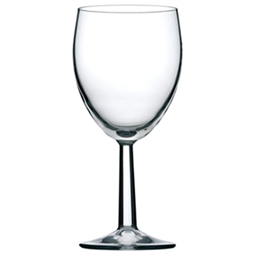 Saxon Weinglas, 340 ml Liniert und CE gestempelt bei 125, 175 und 250 ml. 142 mm hoch. Liefermenge: 48 Stück von Utopia