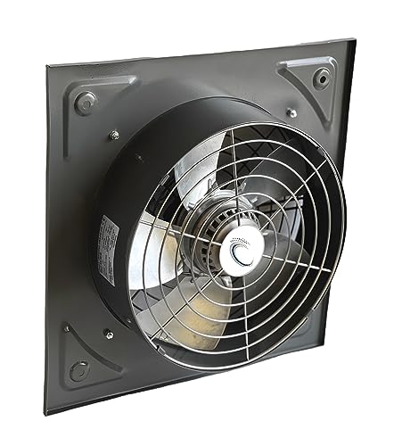 Uzman-Versand 300mm Wandventilator (KDR-300) Bauventilator Fensterventilator Wandlüfter Lüfter Ventilator Axialventilator Abluftventilator Wand Fenster Axial Einbauventilator Einbaulüfter 230V von Uzman-Versand