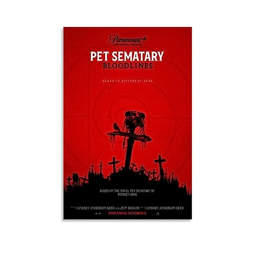 V BY N Pet Sematary Bloodlines Poster Vintage Art Cover Room Decor Aesthetic Bedroom Decor Canvas Poster For Bedroom 16x24inch(40x60cm) Unframe-style von V BY N