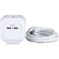 V-tac - 4-Wege-Verlängerungssteckdosen - usb - IP20 - Weiß - 1,4 m Kabel - Steckdose - Power Cube von V-TAC