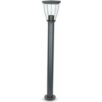 LED-Gartenleuchte mit E27 (max 40W) Edelstahl-Fassung h: 800mm Farbe Schwarz IP44 - V-tac von V-TAC