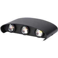 Semi-ovale LED-Wandleuchten - Bridgelux - Schwarz - IP65 - 5W - 630 Lumen - 3000K von V-TAC