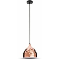 Led Metall Tropfenleuchter mit E27 Fassung (Max 60W) Farbe Rose Gold Spiegel d: 230mm - V-tac von V-TAC