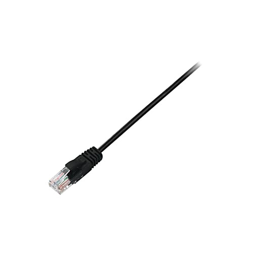 V7 V7CAT6UTP-50C-BLK-1N RJ45 - Cat6 Netzwerkkabel UTP, 50 cm, Schwarz von V7